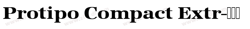 Protipo Compact Extr字体转换